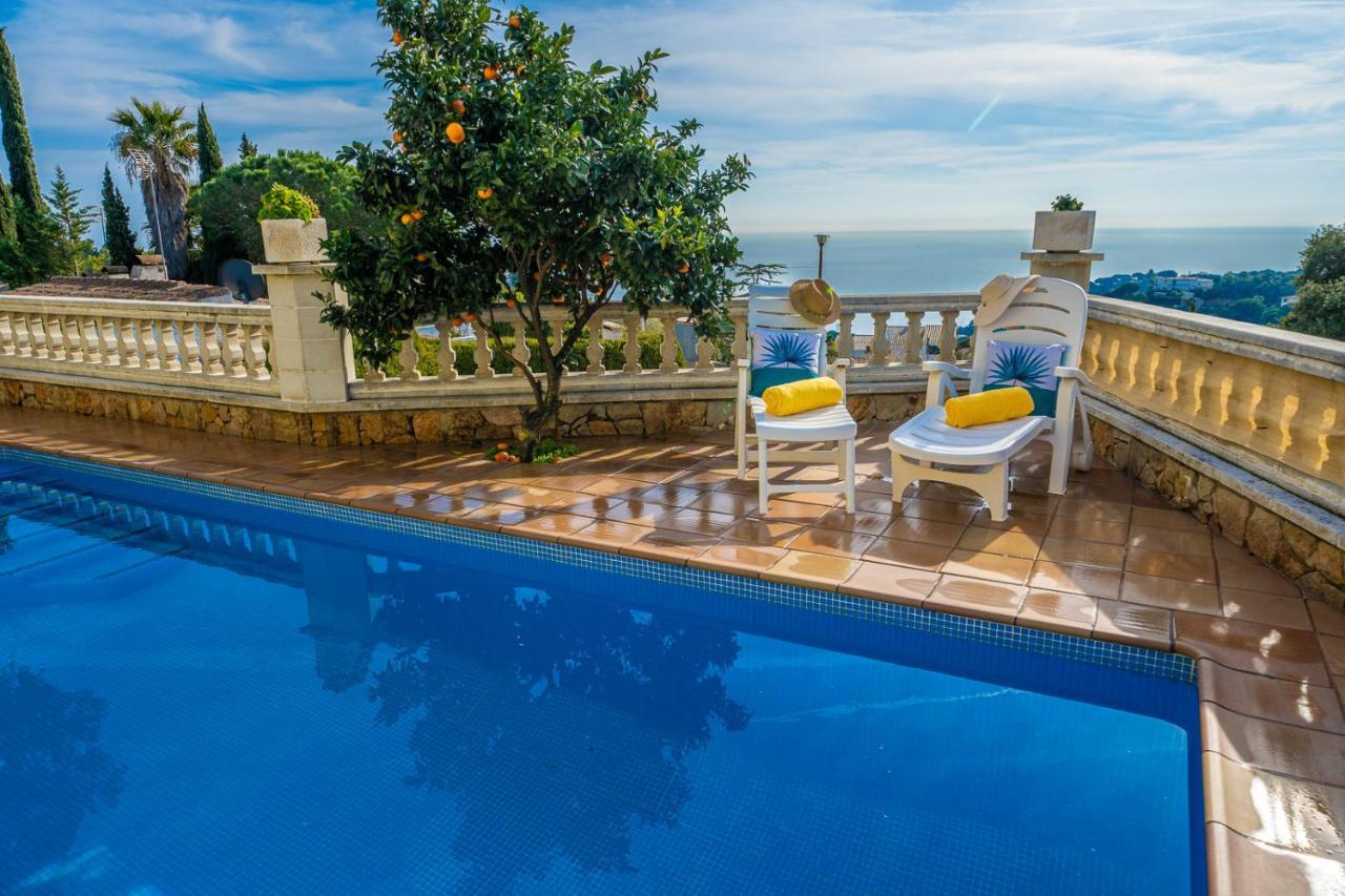 Villa Vista Lux, Piscina Privada Y Zona Exterior Con Vista Mar Tossa de Mar Luaran gambar